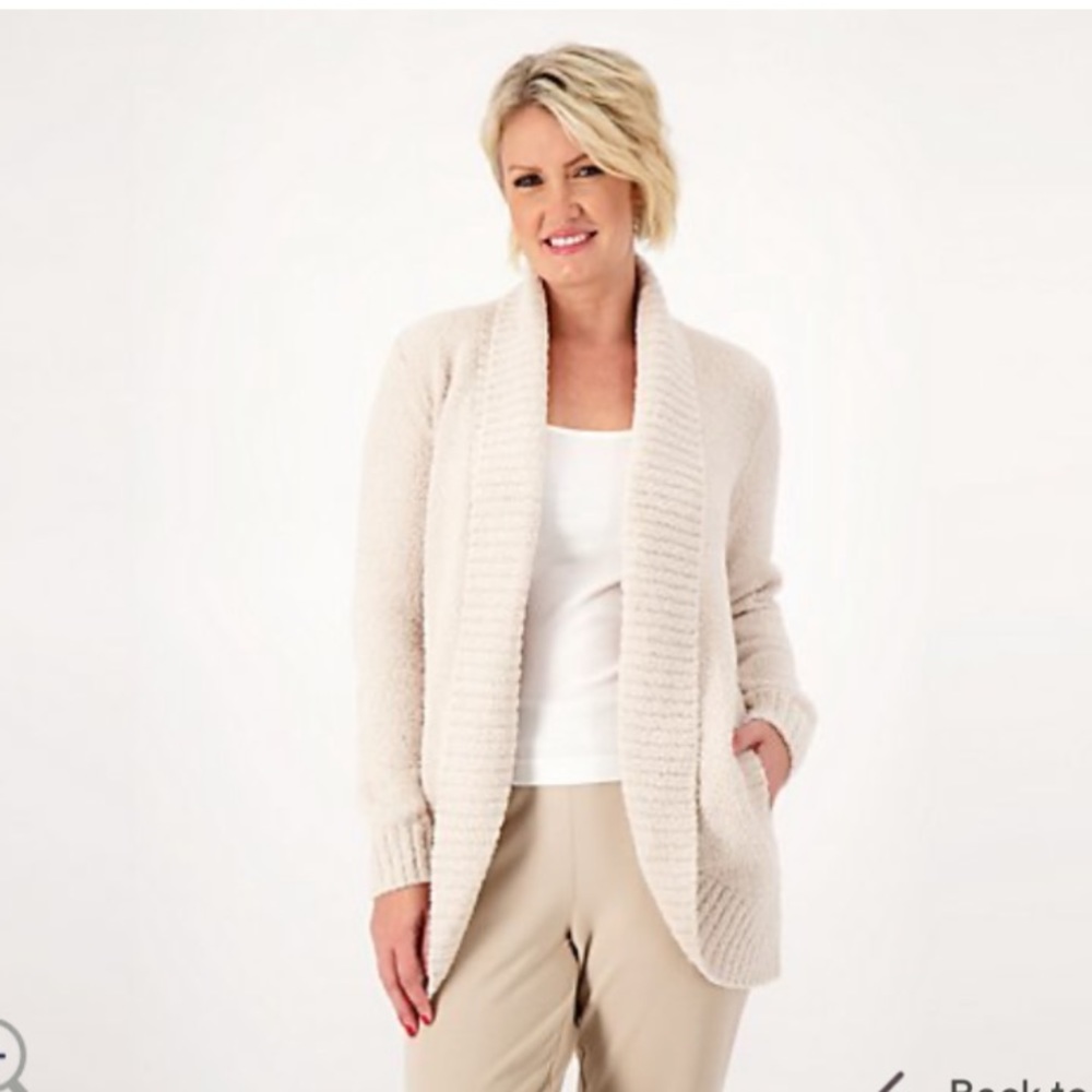 Barefoot Dreams CozyChic Chenille Shawl Cardi